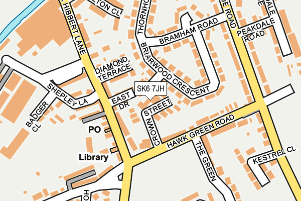 SK6 7JH map - OS OpenMap – Local (Ordnance Survey)