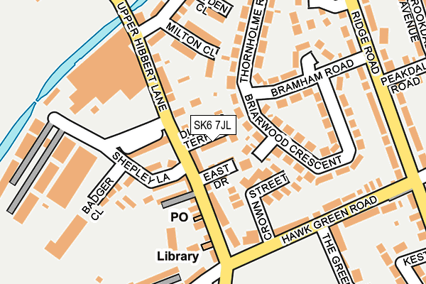SK6 7JL map - OS OpenMap – Local (Ordnance Survey)