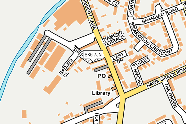SK6 7JN map - OS OpenMap – Local (Ordnance Survey)