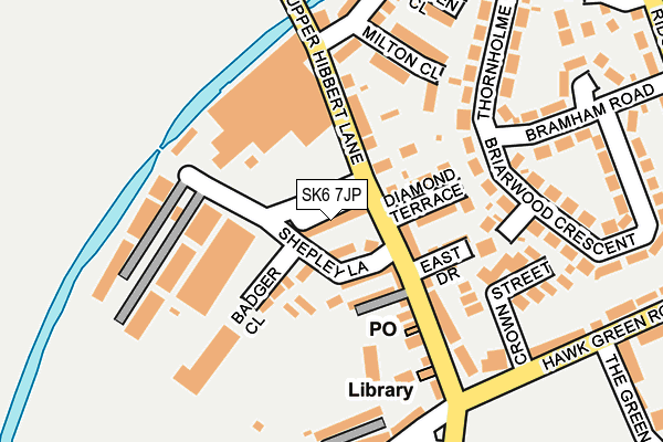 SK6 7JP map - OS OpenMap – Local (Ordnance Survey)