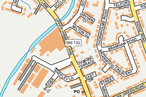 SK6 7JQ map - OS OpenMap – Local (Ordnance Survey)