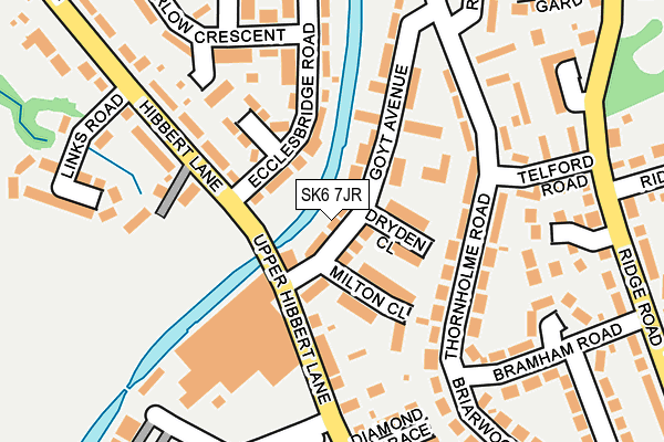 SK6 7JR map - OS OpenMap – Local (Ordnance Survey)