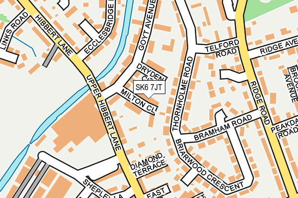 SK6 7JT map - OS OpenMap – Local (Ordnance Survey)