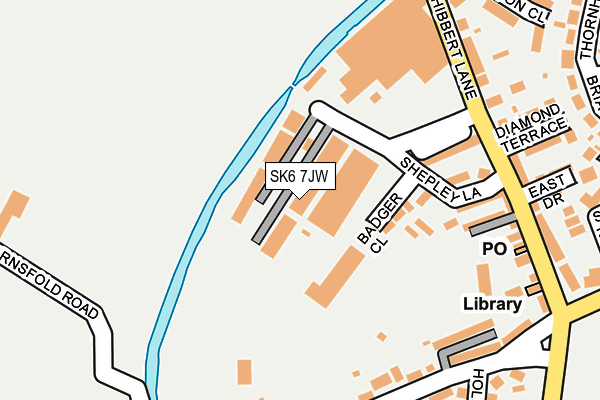 SK6 7JW map - OS OpenMap – Local (Ordnance Survey)