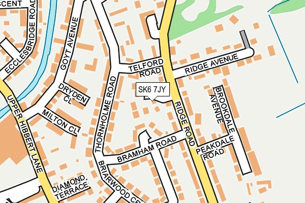 SK6 7JY map - OS OpenMap – Local (Ordnance Survey)