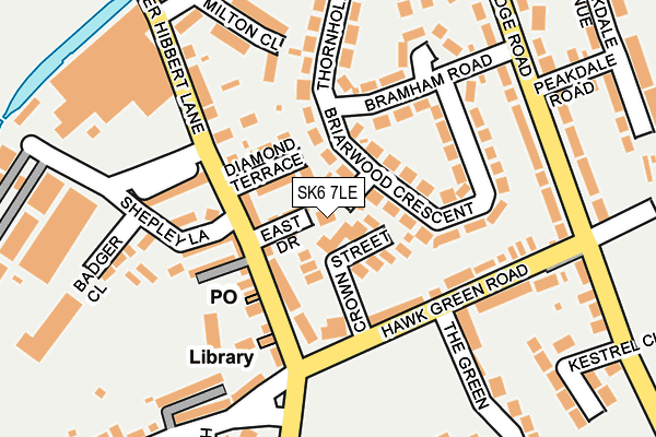 SK6 7LE map - OS OpenMap – Local (Ordnance Survey)