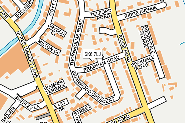 SK6 7LJ map - OS OpenMap – Local (Ordnance Survey)