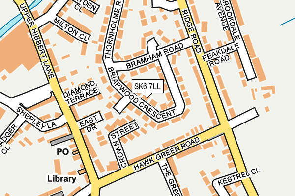 SK6 7LL map - OS OpenMap – Local (Ordnance Survey)
