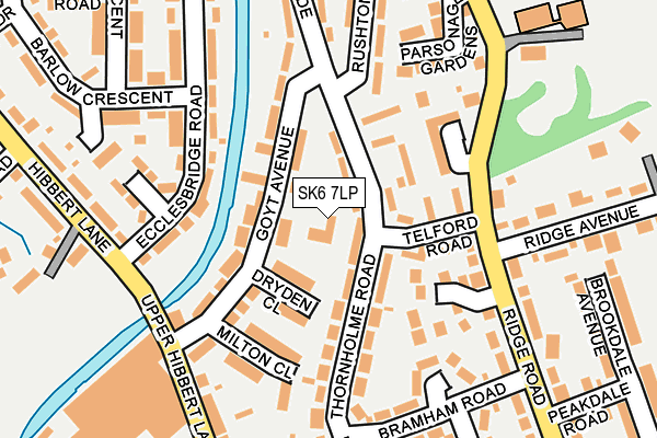 SK6 7LP map - OS OpenMap – Local (Ordnance Survey)