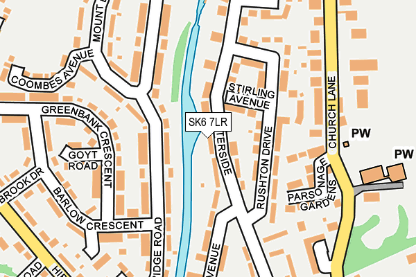 SK6 7LR map - OS OpenMap – Local (Ordnance Survey)