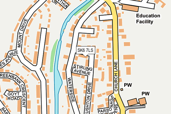 SK6 7LS map - OS OpenMap – Local (Ordnance Survey)
