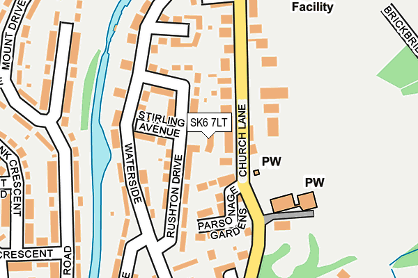 SK6 7LT map - OS OpenMap – Local (Ordnance Survey)