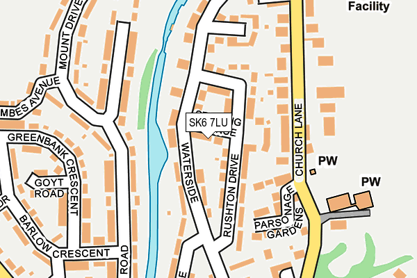 SK6 7LU map - OS OpenMap – Local (Ordnance Survey)