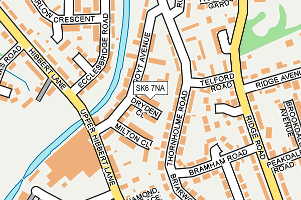 SK6 7NA map - OS OpenMap – Local (Ordnance Survey)