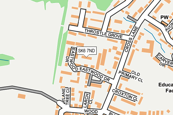 SK6 7ND map - OS OpenMap – Local (Ordnance Survey)