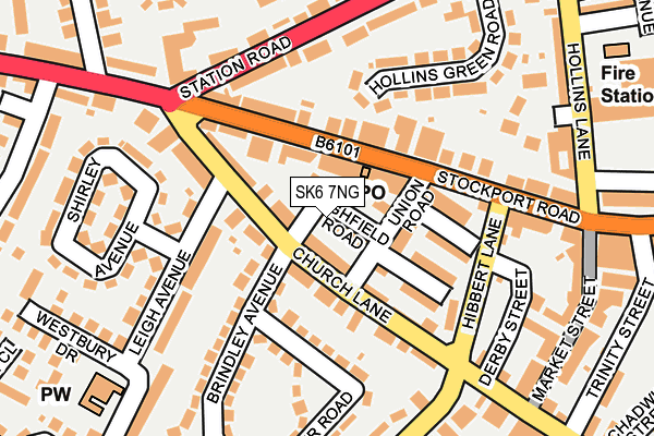 SK6 7NG map - OS OpenMap – Local (Ordnance Survey)