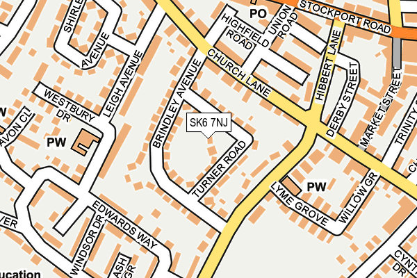 SK6 7NJ map - OS OpenMap – Local (Ordnance Survey)