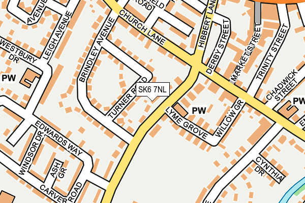 SK6 7NL map - OS OpenMap – Local (Ordnance Survey)