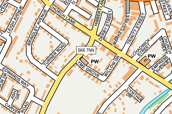 SK6 7NN map - OS OpenMap – Local (Ordnance Survey)