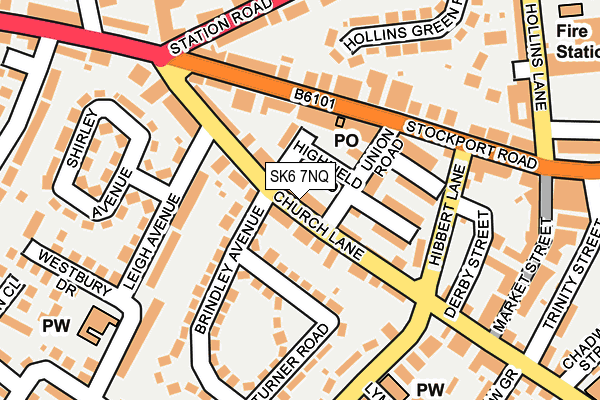 SK6 7NQ map - OS OpenMap – Local (Ordnance Survey)