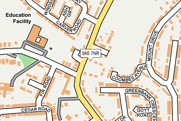 SK6 7NR map - OS OpenMap – Local (Ordnance Survey)