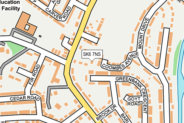 SK6 7NS map - OS OpenMap – Local (Ordnance Survey)