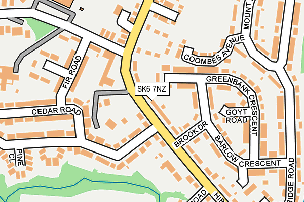 SK6 7NZ map - OS OpenMap – Local (Ordnance Survey)