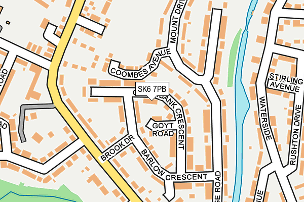 SK6 7PB map - OS OpenMap – Local (Ordnance Survey)