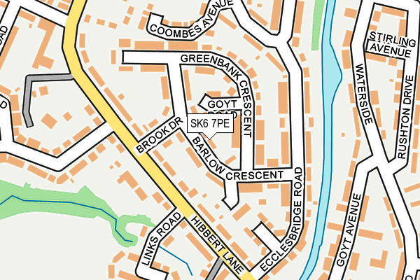 SK6 7PE map - OS OpenMap – Local (Ordnance Survey)