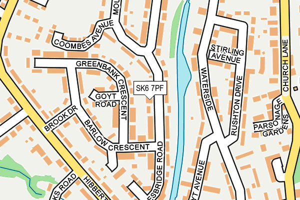 SK6 7PF map - OS OpenMap – Local (Ordnance Survey)