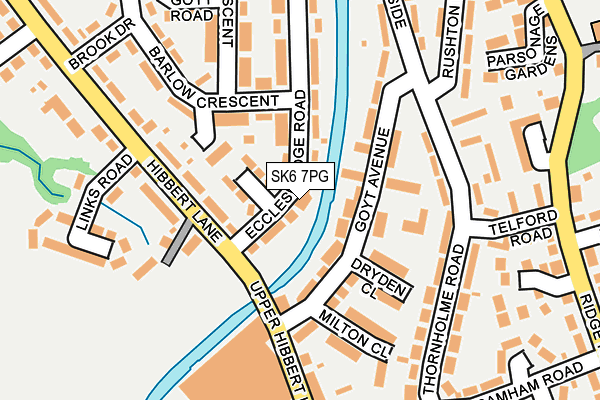 SK6 7PG map - OS OpenMap – Local (Ordnance Survey)