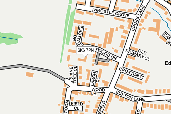 SK6 7PN map - OS OpenMap – Local (Ordnance Survey)
