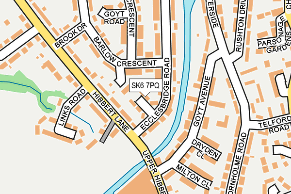 SK6 7PQ map - OS OpenMap – Local (Ordnance Survey)