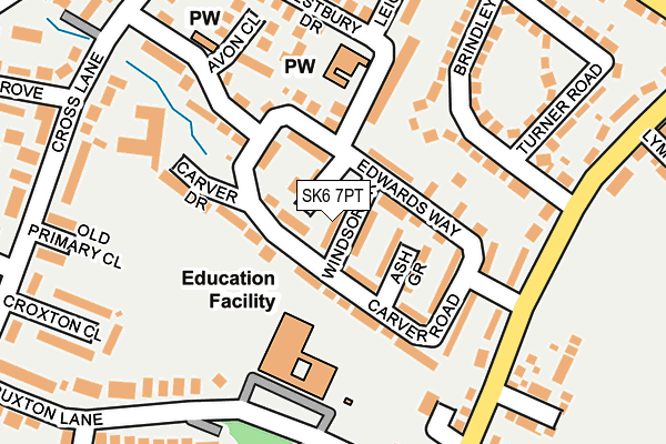 SK6 7PT map - OS OpenMap – Local (Ordnance Survey)