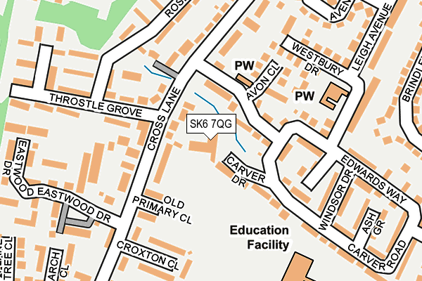 SK6 7QG map - OS OpenMap – Local (Ordnance Survey)