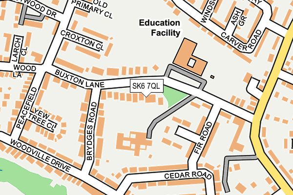 SK6 7QL map - OS OpenMap – Local (Ordnance Survey)