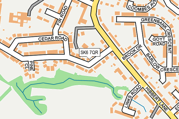 SK6 7QR map - OS OpenMap – Local (Ordnance Survey)