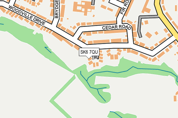 SK6 7QU map - OS OpenMap – Local (Ordnance Survey)