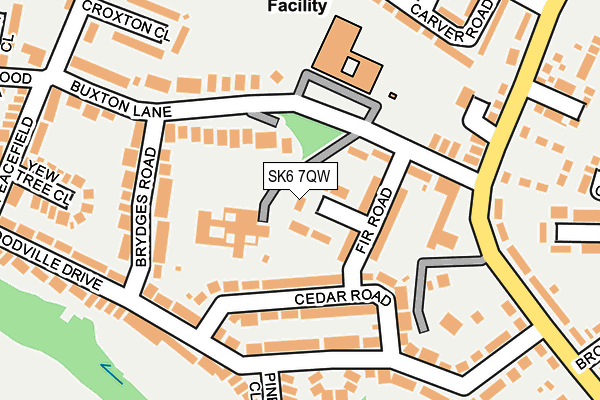 SK6 7QW map - OS OpenMap – Local (Ordnance Survey)