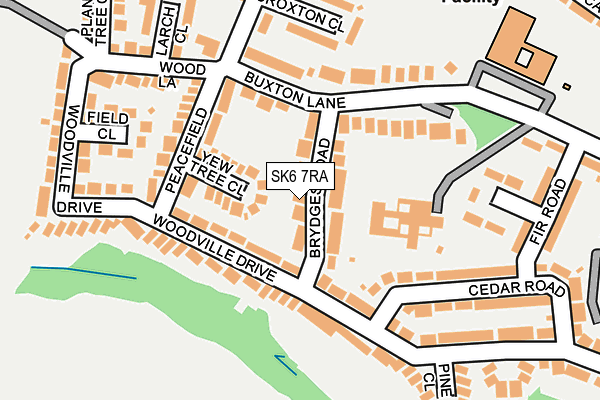 SK6 7RA map - OS OpenMap – Local (Ordnance Survey)