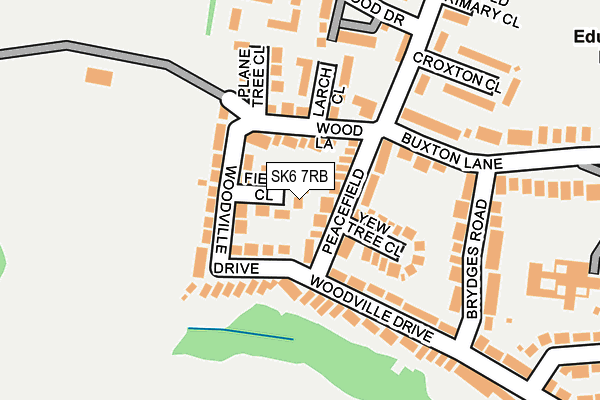 SK6 7RB map - OS OpenMap – Local (Ordnance Survey)