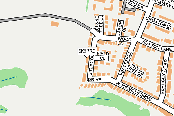 SK6 7RD map - OS OpenMap – Local (Ordnance Survey)