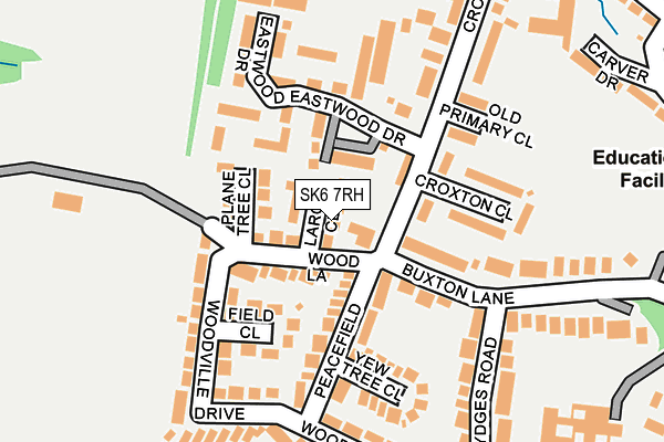 SK6 7RH map - OS OpenMap – Local (Ordnance Survey)