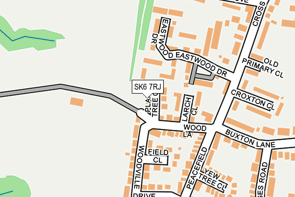 SK6 7RJ map - OS OpenMap – Local (Ordnance Survey)