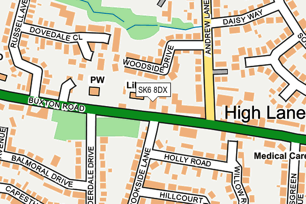 Map of THQ HIGH LANE LTD at local scale