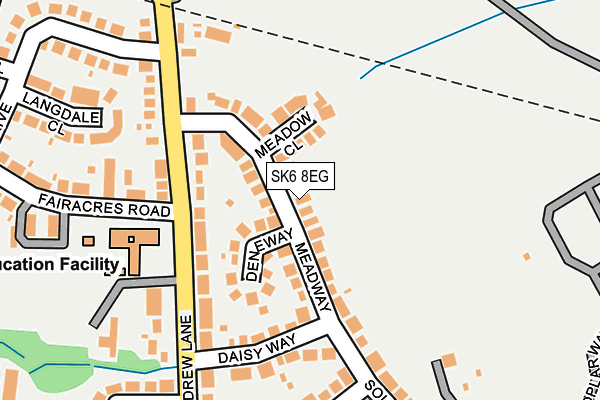 SK6 8EG map - OS OpenMap – Local (Ordnance Survey)