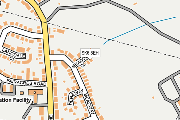 SK6 8EH map - OS OpenMap – Local (Ordnance Survey)