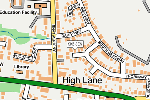 SK6 8EN map - OS OpenMap – Local (Ordnance Survey)