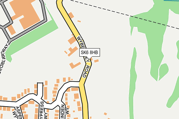 SK6 8HB map - OS OpenMap – Local (Ordnance Survey)