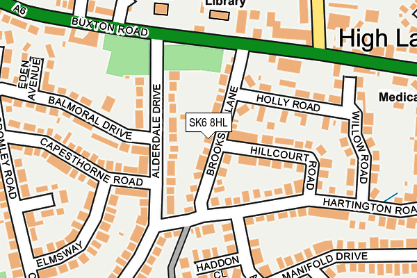 SK6 8HL map - OS OpenMap – Local (Ordnance Survey)